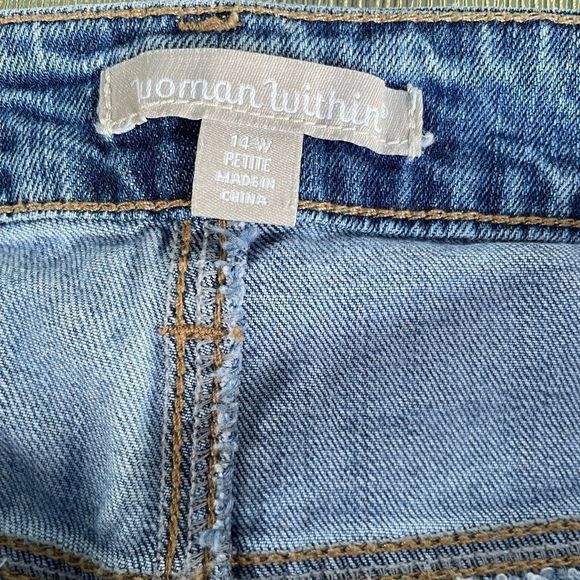 Woman Within Skinny Jeans Size 14P - Picture 4 of 11